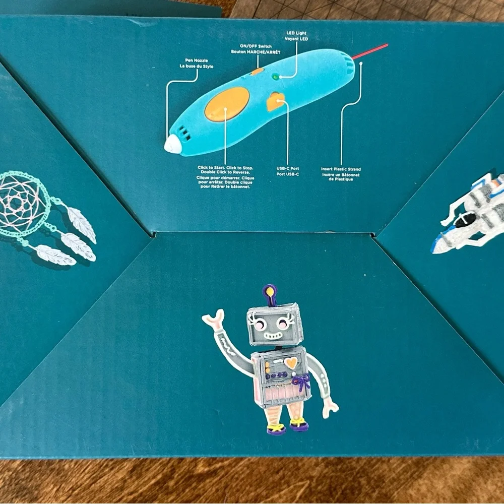 3Doodler Start+ 3D Pen Kit in Teal with Multicolor Filament - Picture 3 of 3